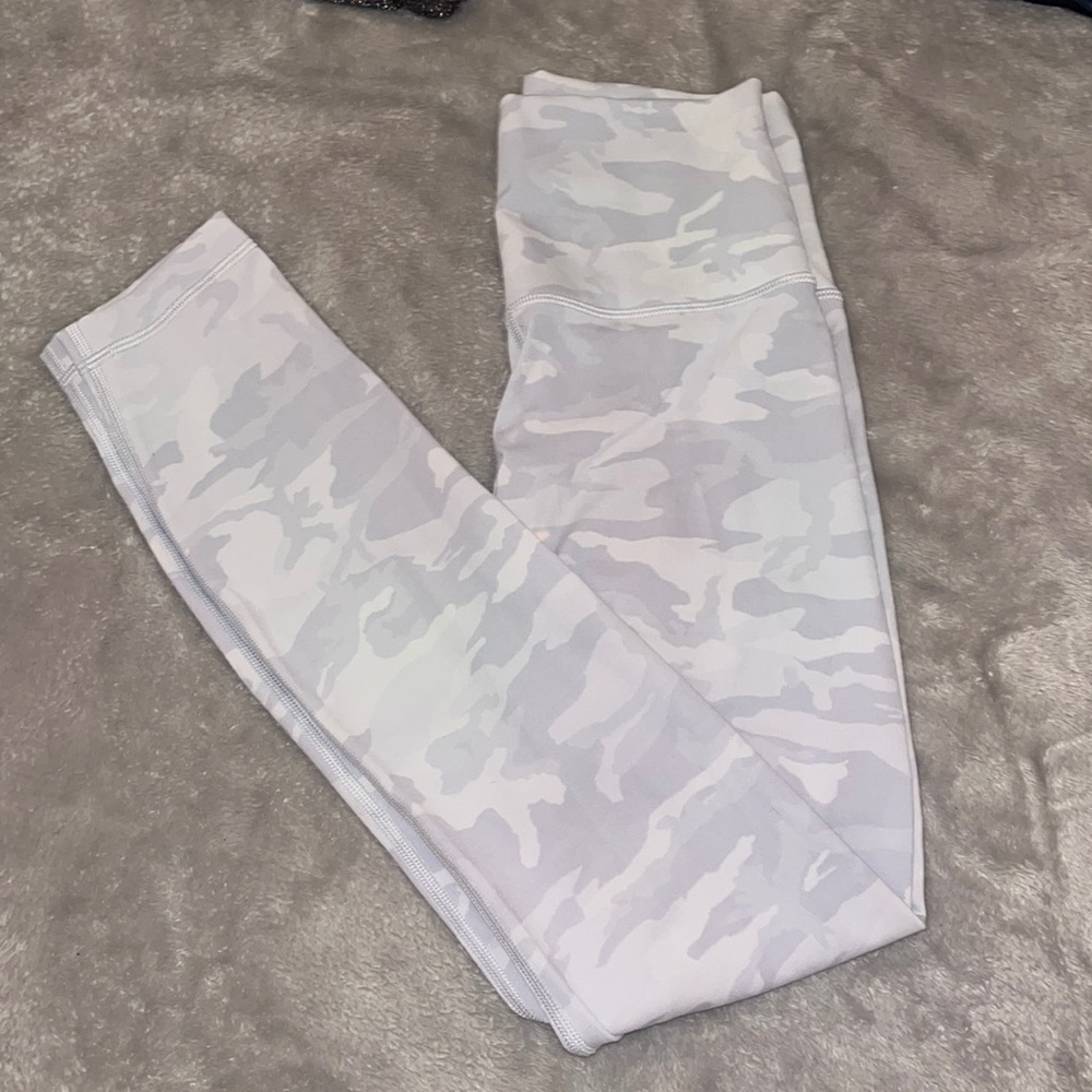 White Camo lulu leggings